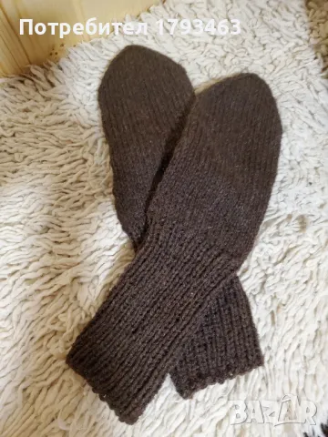 Ръчво плетени мъжки чорапи от вълна, размер 42, снимка 2 - Мъжки чорапи - 50008293