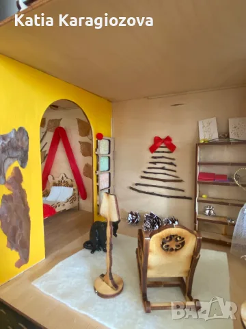 Дървена къща за кукли, снимка 10 - Кукли - 56294126