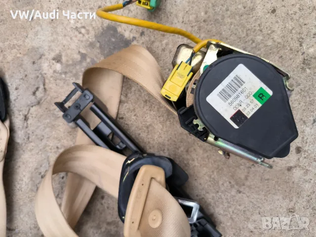 Преден десен предпазен колан за Фолксваген Туарег Порше Ауди VW Touareg Porsche Cayenne 560981601, снимка 2 - Части - 47399066