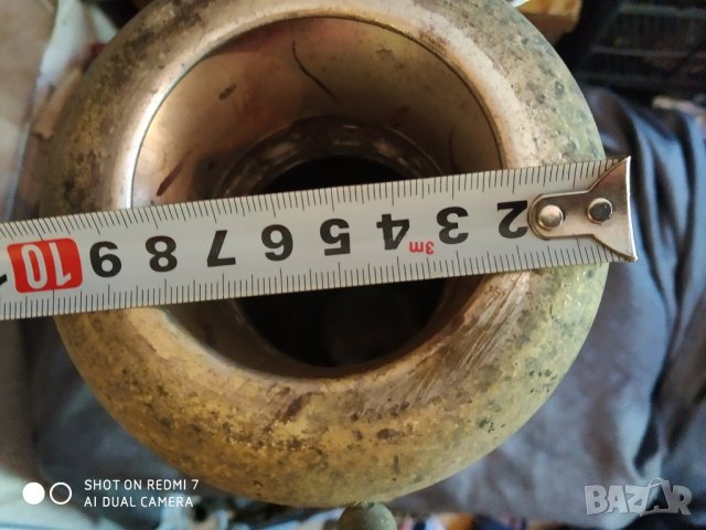 стара посребрена метална  ваза арт деко, снимка 7 - Антикварни и старинни предмети - 33830888