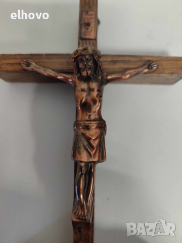 Дървен кръст разпятие Исус Христос