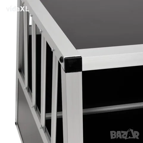 vidaXL Кучешка клетка с две врати, 89x69x50 см, снимка 7 - За кучета - 56146188