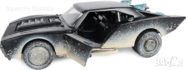DC The BATMAN Батмобил със звукови и светелинни ефекти и фигура Батман Селина Кайл и Пингвина 10см, снимка 7 - Коли, камиони, мотори, писти - 49918771