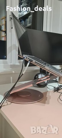 Нова Въртяща се стойка за лаптоп за бюро с 360-градусова 10-17 инча, снимка 8 - Друга електроника - 41733819