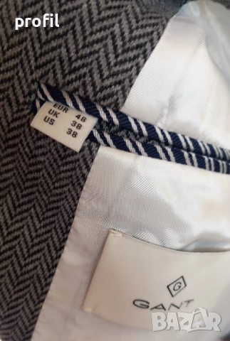 Ново Gant Herringbone мъжко сако/блейзър 48, снимка 9 - Якета - 51605334