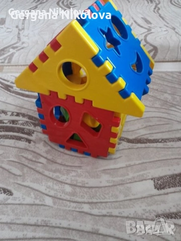 Дървени пъзели,сортер и сервиз за хранене, снимка 5 - Образователни игри - 31304695