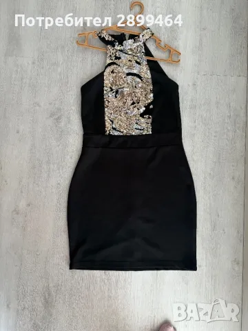 Дамска секси рокля с пайети