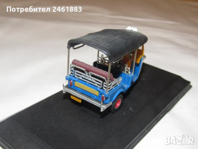 1/43 Amercom Tuk-Tuk Хонг Конг 1980 Такси Taxi триколка, снимка 2 - Колекции - 48477817