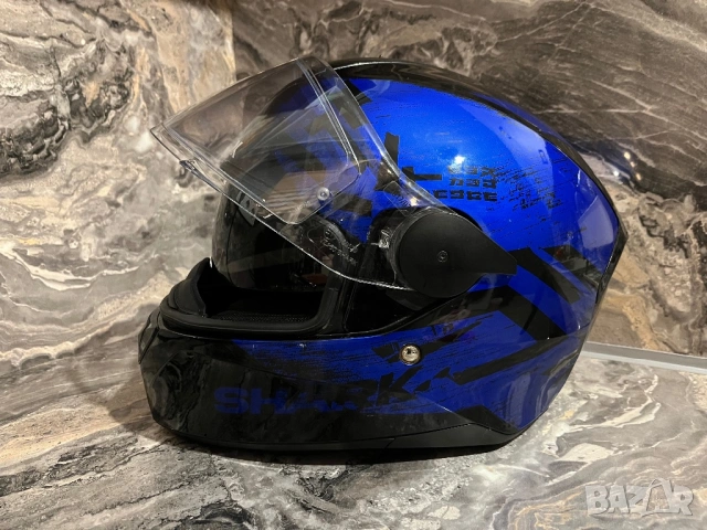 🏁 Shark D-skwal Hiwo Pinlock S каска за мотор, снимка 4 - Други спортове - 53571504