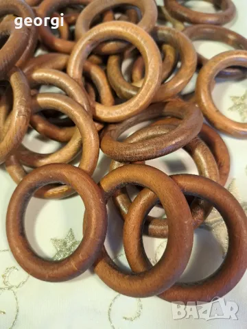 дървени пръстени за корниз 14/1, снимка 2 - Декорация за дома - 49410562