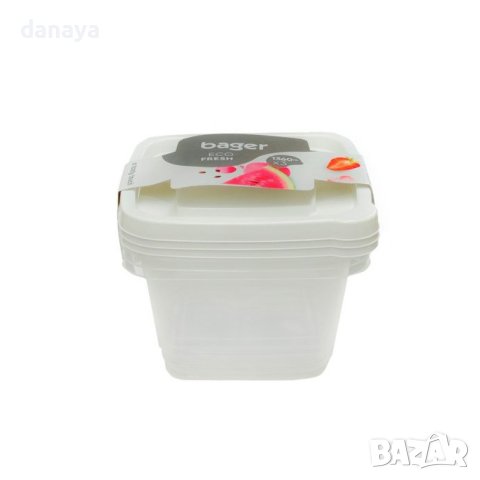 3848 Комплект дълбоки кутии за храна Eco Fresh, 3 броя, снимка 3 - Кутии за храна - 41536132