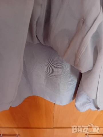 Сива рокля жабо, снимка 6 - Рокли - 50513288