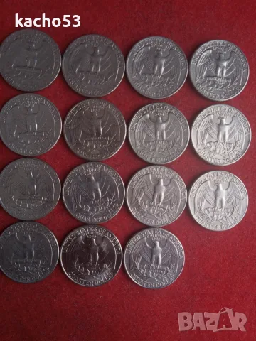 1/4 долар- 15 броя , САЩ, снимка 4 - Нумизматика и бонистика - 56082970