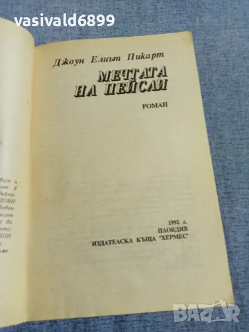 Джоун Пикарт - Мечтата на Пейсли , снимка 4 - Художествена литература - 56132496