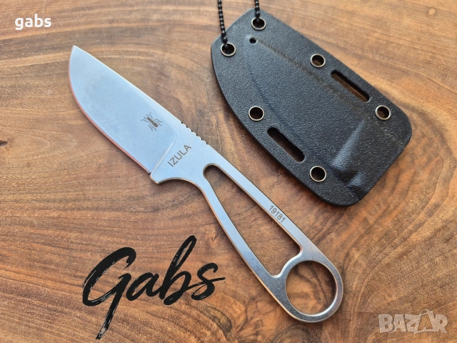Компактен нож с фиксирано острие ESEE IZULA с кания S35VN, снимка 7 - Ножове - 53536675