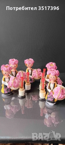 Дървена кукла с национална носия - Розоберачка, снимка 4 - Статуетки - 51431683