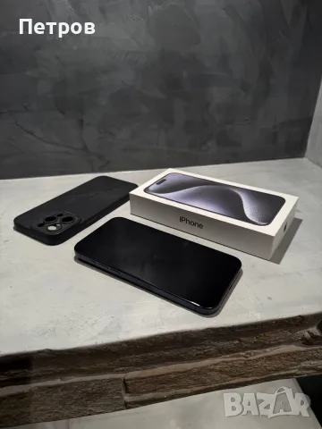 КАТО ЧИСТО НОВ Iphone 15 Pro Max Blue + подарък, снимка 6 - Apple iPhone - 56302405