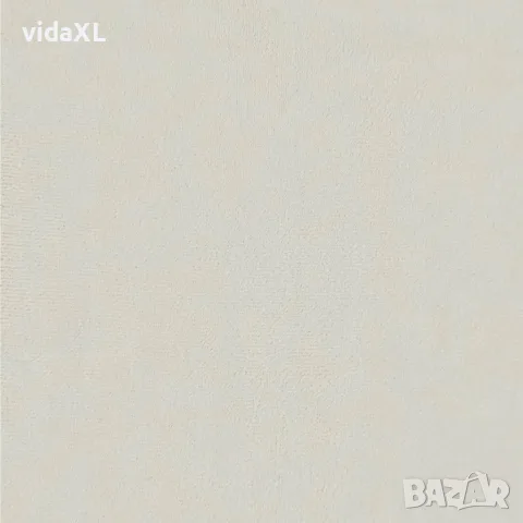 vidaXL Пейка с облегалка, кремава, 119,5x64,5x75 см, кадифе, снимка 7 - Дивани и мека мебел - 56147397