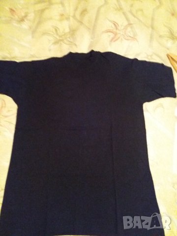 Мъжка черна тениска памучна XL-XXL