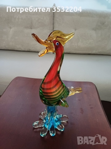 Фигура на патица от стъкло мурано, снимка 8 - Антикварни и старинни предмети - 52194458