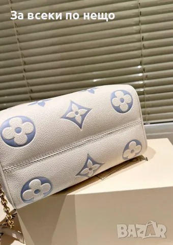 Louis Vuitton Дамска Бяла Малка Чанта С Къса И Дълга Дръжка Код DST79, снимка 6 - Чанти - 56105706