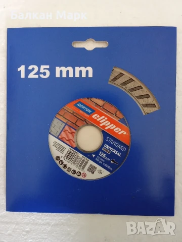 Диамантина,диамантни дискове Norton Clipper 125 мм – Комплект или поотделно, снимка 4 - Диамантени и режещи инструменти - 50613300
