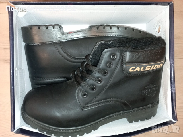 Нови топли мъжки боти № 43  - черни, снимка 3 - Мъжки боти - 52599732