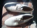 Мъжки обувки бели , снимка 1 - Официални обувки - 34536479
