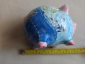 Керамично прасе-касичка, ръчно изрисувано, снимка 2