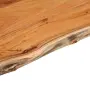 vidaXL Плот за маса, 80x40x3,8 см, правоъгълен, акация масив, жив ръб, снимка 6
