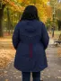 Тънка парка с качулка и джобове , снимка 7