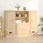 vidaXL Високи шкафове, 3 бр, сонома дъб, инженерно дърво, снимка 2