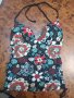 Бански шарен горнище потник с гол гръб, снимка 4
