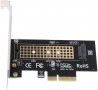 M.2 NVME към PCIe 3.0 x4 адаптер с алуминиев радиатор, снимка 1