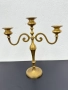 Ретро бронзов свещник с три рамена. №7607, снимка 1