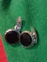 ЧИФТ СТАРИ ВИНТИЖ АРТ БУТОНЕЛИ КОПЧЕТА За РЪКАВЕЛИ с ШЛИФОВАН ЧЕРЕН ОНИКС 44356, снимка 9