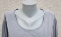 4XL Сива  блуза с дантела, снимка 2