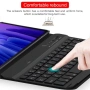 Bluetooth Клавиатура-Калъф за Lenovo Tab Plus 11.5 - Отделяема, Стойка, Мултипойнт, Вкл. Протектор, снимка 4
