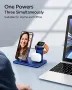 3 в 1 Нова стойка зарядно телефон слушалки часовник Магнитна станция iPhone Apple Watch AirPods, снимка 7