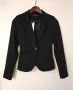 Ново дамско черно сако XS S размер есенно офис сако с дълъг ръкав, снимка 1