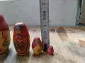 Стара руска матрьошка кукла 6 броя в едно - с липси, снимка 7