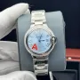 Дамски часовник Cartier Ballon Bleu De Cartier Blue с кварцов механизъм, снимка 1