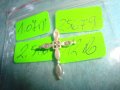 СТАРО СРЕБЪРНО КРЪСТЧЕ СРЕБРО 925 КРЪСТ с КРИСТАЛЧЕТА  25679, снимка 9
