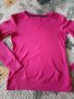 Блузка в розово с акцент мрежички на рамената, снимка 1 - Блузи с дълъг ръкав и пуловери - 42509343