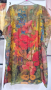 Туника-рокля за плажа в модерни цветни принтове и в свободна права кройка, универсален размер, снимка 7