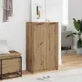 vidaXL Шкаф за обувки дъб артизан 59x35x100,5 см инженерна дървесина, снимка 2
