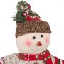 Коледен Снежен човек, Дървени копчета, 43см, снимка 4