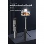 1132 XT-10S омпактен bluetooth, телескопичен селфи стик и трипод 2 в 1, с LED осветление, снимка 2