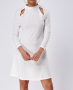 💙 Бяла рокля - еластична и елегантна ПРОЛЕТ ЛЯТО ЕСЕН 💙, снимка 1 - Рокли - 36181397