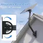 Нова Регулируема стенна стойка за Starlink Gen 3 360° метална монтажна скоба, снимка 5